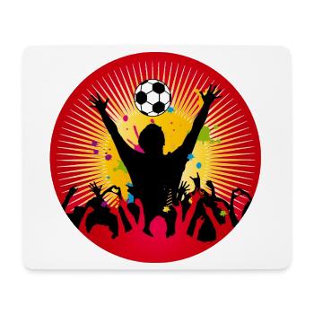 Football fan power – une atmosphère pure dans le stade - Tapis de souris (format paysage) - blanc - Devant