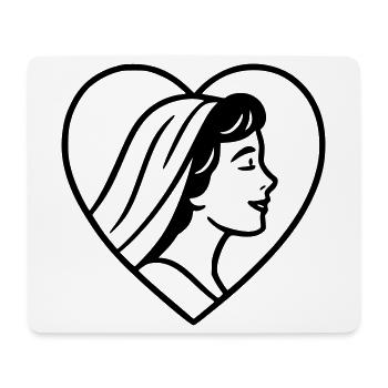 Die Braut - Mousepad (Querformat) - Weiß - Vorne