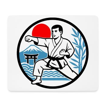 Karate Nature - Mouse Pad (horizontal) - white - Front