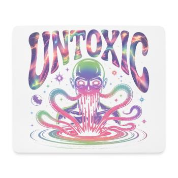 Ungiftiger kosmischer Außerirdischer - Mousepad (Querformat) - Weiß - Vorne