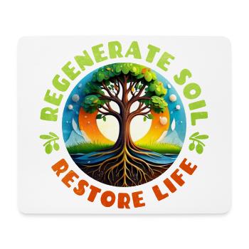Lively tree representation for nature - Mouse Pad (horizontal) - white - Front