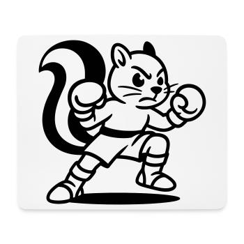 Boxer Squirrel - Mouse Pad (horizontal) - white - Front