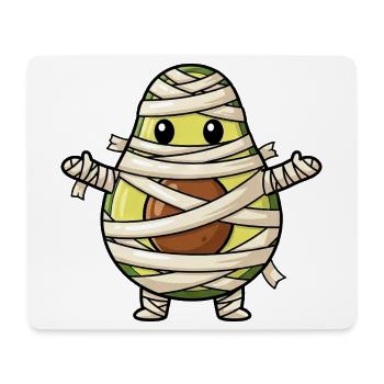 Lustiger Halloween Avocado Monster Mumie Cartoon - Mousepad (Querformat) - Weiß - Vorne