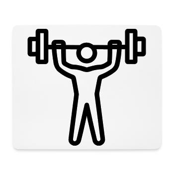 bodybuilding - Mouse Pad (horizontal) - white - Front