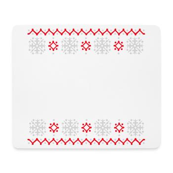 pull moche motif de Noël flocons de neige cool - Tapis de souris (format paysage) - blanc - Devant
