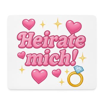 Marry me! / y2k design - Mouse Pad (horizontal) - white - Front