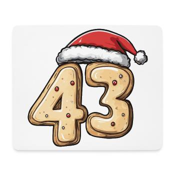 43 Number Cookie Christmas - Mouse Pad (horizontal) - white - Front