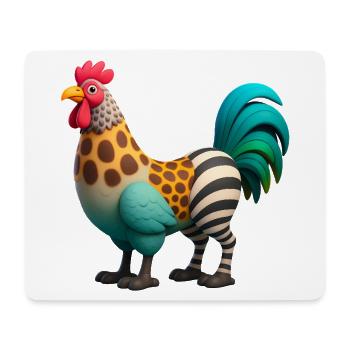 HYBRIDTIER – Baby & Kinder - Mousepad (Querformat) - Weiß - Vorne