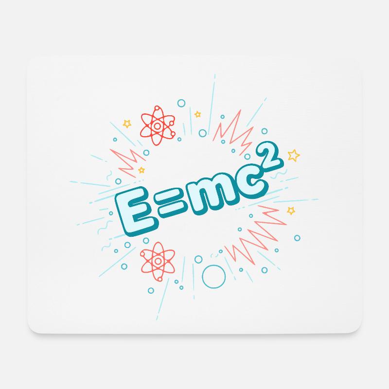 E=mc2 Explosion scientifique - Tapis de souris (format paysage) - blanc