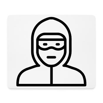 Hacker - Mousepad (Querformat) - Weiß - Vorne