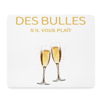 Apéro humour des bulles s'il vous plait - Tapis de souris (format paysage) - blanc - Devant