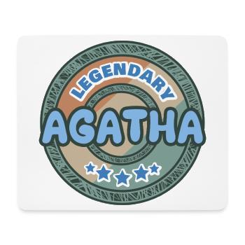 Agatha comme idée de cadeau - Tapis de souris (format paysage) - blanc - Devant