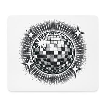 Disco Ball Party Retro années 70 Cadeau drôle - Tapis de souris (format paysage) - blanc - Devant
