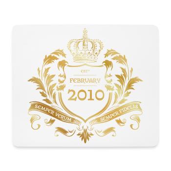 16e anniversaire Semper Verum - Créé en 02/2010 - Tapis de souris (format paysage) - blanc - Devant