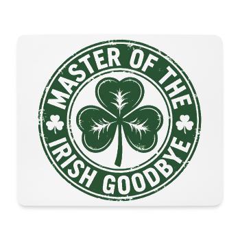 Meister der irischen Goodbye Shamrock Green Stamp - Mousepad (Querformat) - Weiß - Vorne