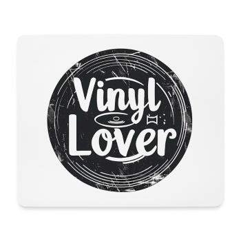 Vinyl Lover Vintage Musik Design - Mousepad (Querformat) - Weiß - Vorne