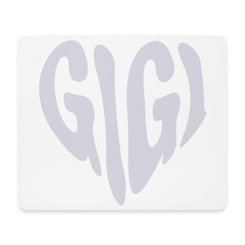Gigi – Kleines Herz (Individuelle Farbe) - Mousepad (Querformat) - Weiß - Vorne