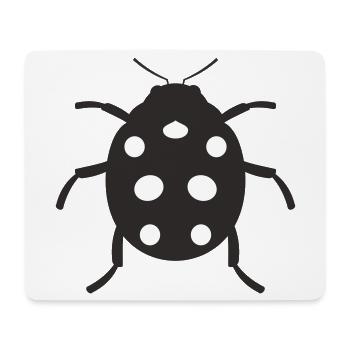 Marienkäfer Design - Mousepad (Querformat) - Weiß - Vorne