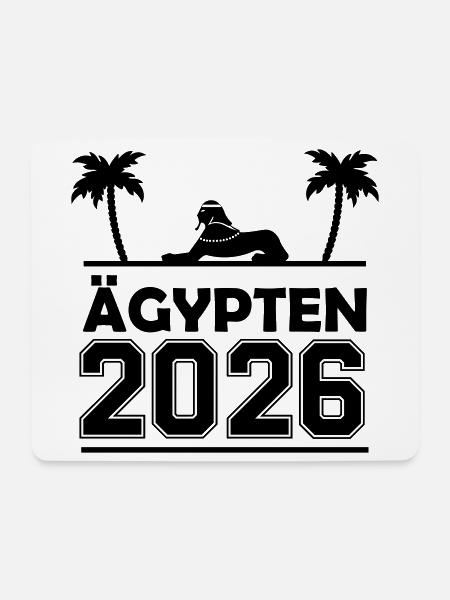 Ägypten 2026 - Mousepad (Querformat) - Weiß