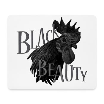 Ayam Cemani - Fans de poulet - Coq - Coq - Tapis de souris (format paysage) - blanc - Devant
