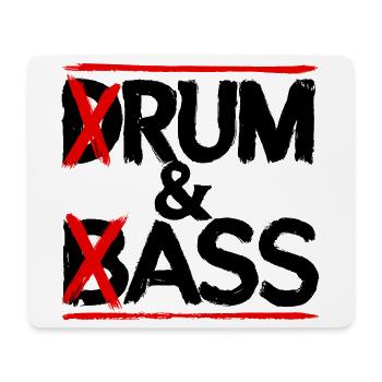 Drum & Bass / Rum & Ass Drummer Band Musik - Mousepad (Querformat) - Weiß - Vorne