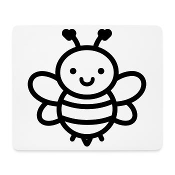 bee - Mouse Pad (horizontal) - white - Front