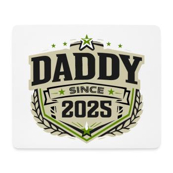 Papa seit 2025 – Proud Dad Design - Mousepad (Querformat) - Weiß - Vorne