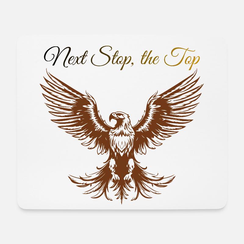 Design Sigura : Next Step, le Top - Tapis de souris (format paysage) - blanc