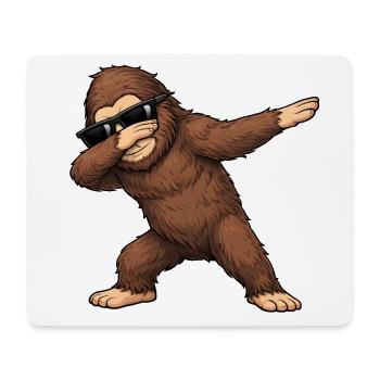 Dabbing Big Foot - Mouse Pad (horizontal) - white - Front