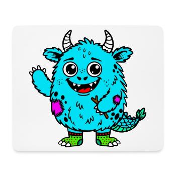 Aquamonster - Tapis de souris (format paysage) - blanc - Devant