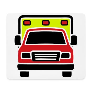 Ambulance Ambulance Front - Mouse Pad (horizontal) - white - Front