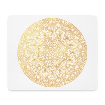 Jugendstil  Mandala - gold - Mousepad (Querformat) - Weiß - Vorne