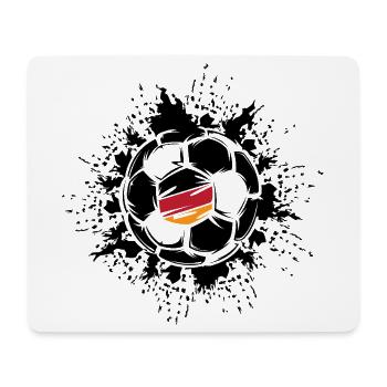 Ball Explosion Fußballteam Deutschland - Mousepad (Querformat) - Weiß - Vorne