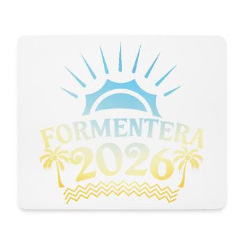 Formentera 2026 Coloré - Tapis de souris (format paysage) - blanc - Devant