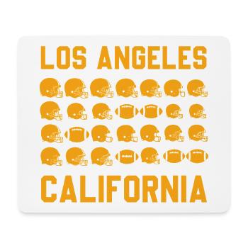 LA California Helm-Grid - Mousepad (Querformat) - Weiß - Vorne