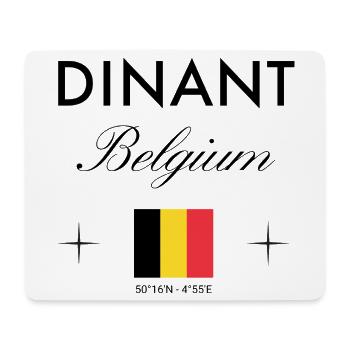 Dinant, Belgium, coordinates, travel, souvenir - Mouse Pad (horizontal) - white - Front
