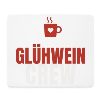 Glühwein Crew Weihnachtsmarkt Tasse Team Winter - Mousepad (Querformat) - Weiß - Vorne