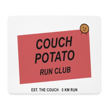 Couchpotato Running Club - Mouse Pad (horizontal) - white - Front