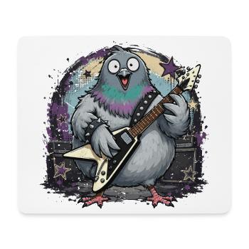 Guitaristes Guitares électriques Pigeons Carrier Pigeons Guitare - Tapis de souris (format paysage) - blanc - Devant