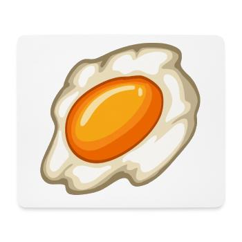Sunny Fried Egg Illustration - Mousepad (Querformat) - Weiß - Vorne