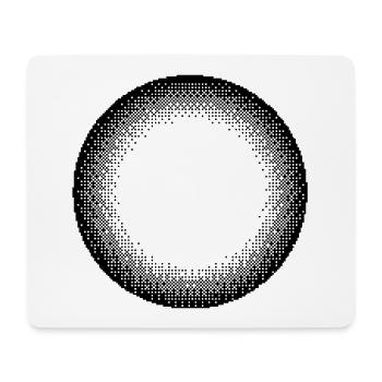 Circle Sun-Design - Mousepad (Querformat) - Weiß - Vorne