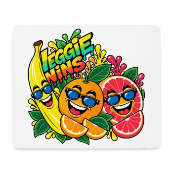 Veggie Wins Obst - Mousepad (Querformat) - Weiß - Vorne