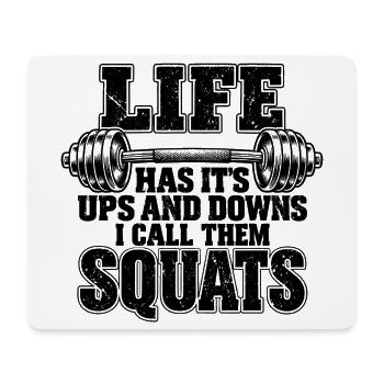 Lustige Fitness-Gewichtheber-Gym-Workout-Motivation - Mousepad (Querformat) - Weiß - Vorne