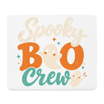 Spooky Boo Crew Retro Halloween-Geister - Mousepad (Querformat) - Weiß - Vorne