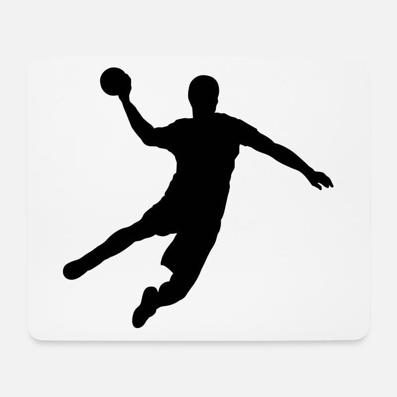 Handball - Mousepad (Querformat) - Weiß