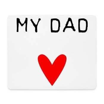 HAPPY FATHER'S DAY. DAD. FATHER'S DAY. FATHER - Mouse Pad (horizontal) - white - Front