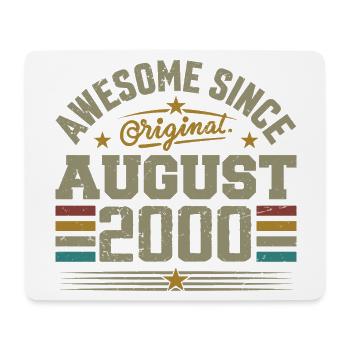 August 2000 Anniversary August 2000 August 2000 Retro - Mouse Pad (horizontal) - white - Front