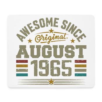 August 1965 Birthday August 1965 August 1965 Retro - Mouse Pad (horizontal) - white - Front