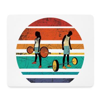Vintage Sun Sport Colorful - Mouse Pad (horizontal) - white - Front