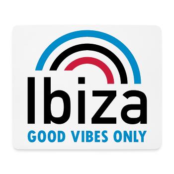 Ibiza, good vibes only (rainbow) - Mouse Pad (horizontal) - white - Front